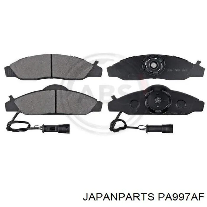 Do koszyka PA997AF Japan Parts Klocki hamulcowe przednie tarczowe