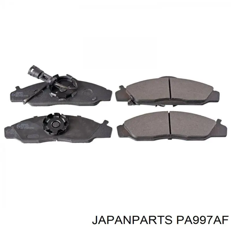 Klocki hamulcowe przednie tarczowe Japan Parts PA997AF cena, od 37,24 USD