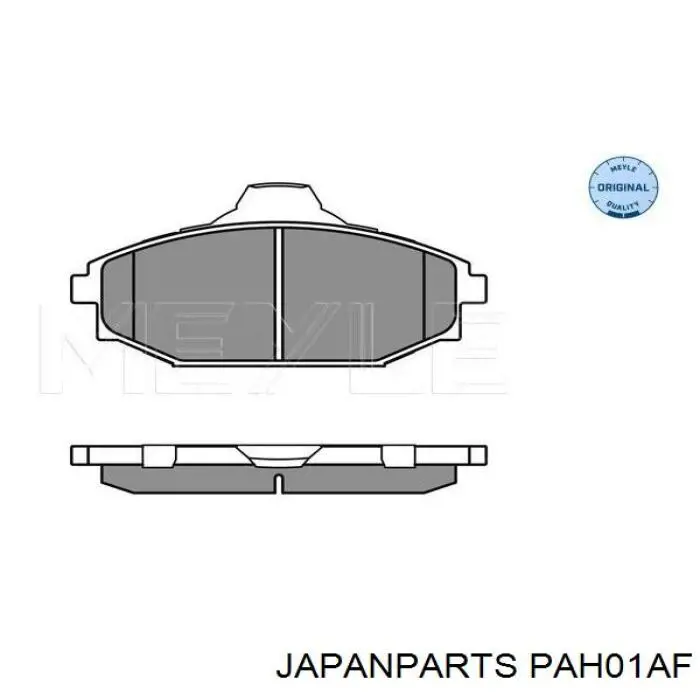 Do koszyka PAH01AF Japan Parts Klocki hamulcowe przednie tarczowe