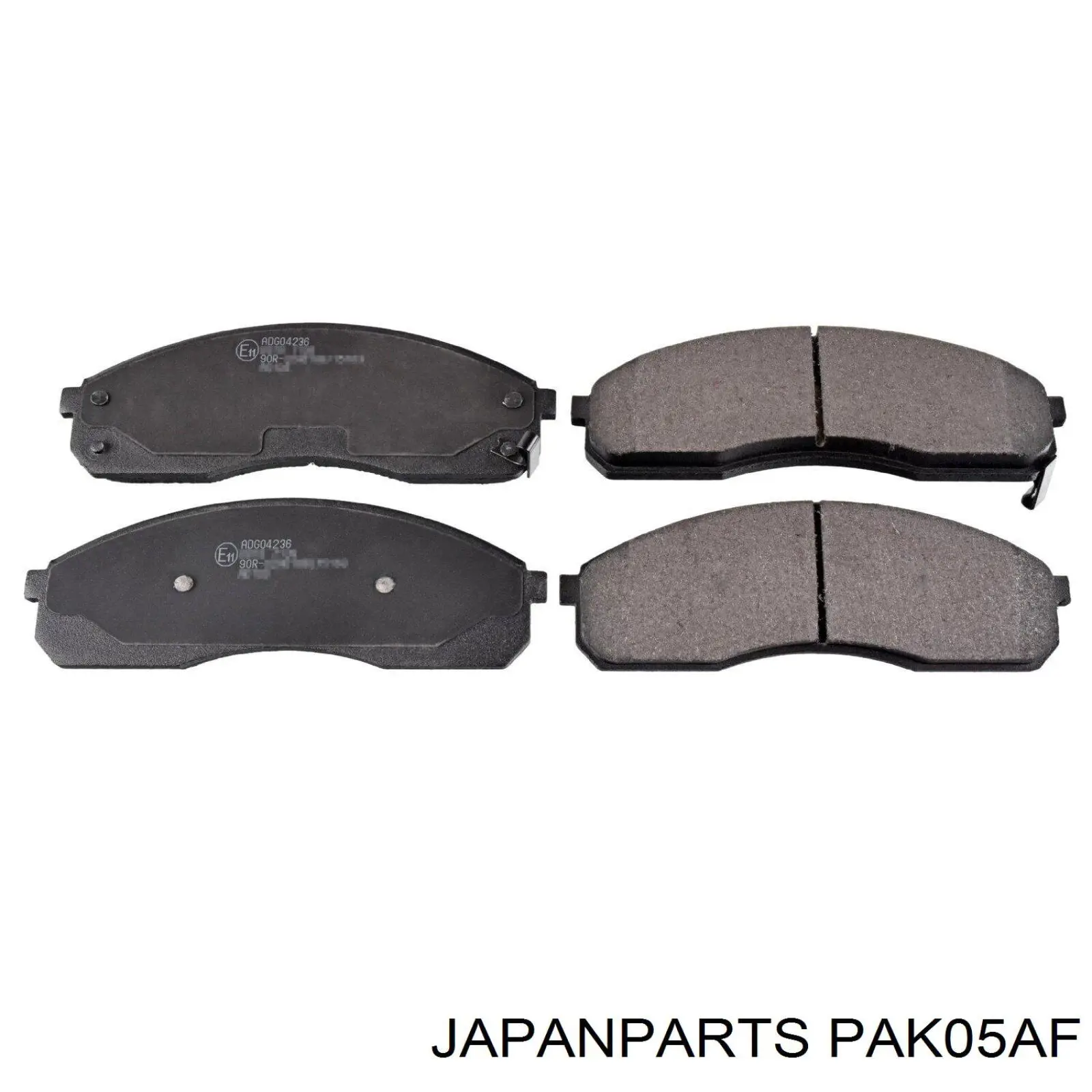 Klocki hamulcowe przednie tarczowe Japan Parts PAK05AF cena, od 32,22 USD