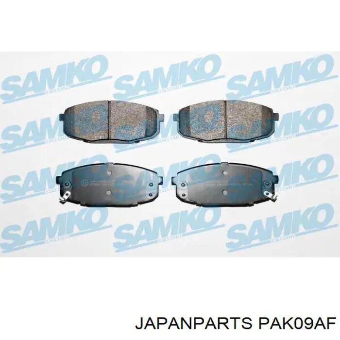 Klocki hamulcowe przednie tarczowe Japan Parts PAK09AF cena, od 24,33 USD