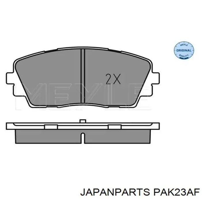 Do koszyka PAK23AF Japan Parts Klocki hamulcowe przednie tarczowe