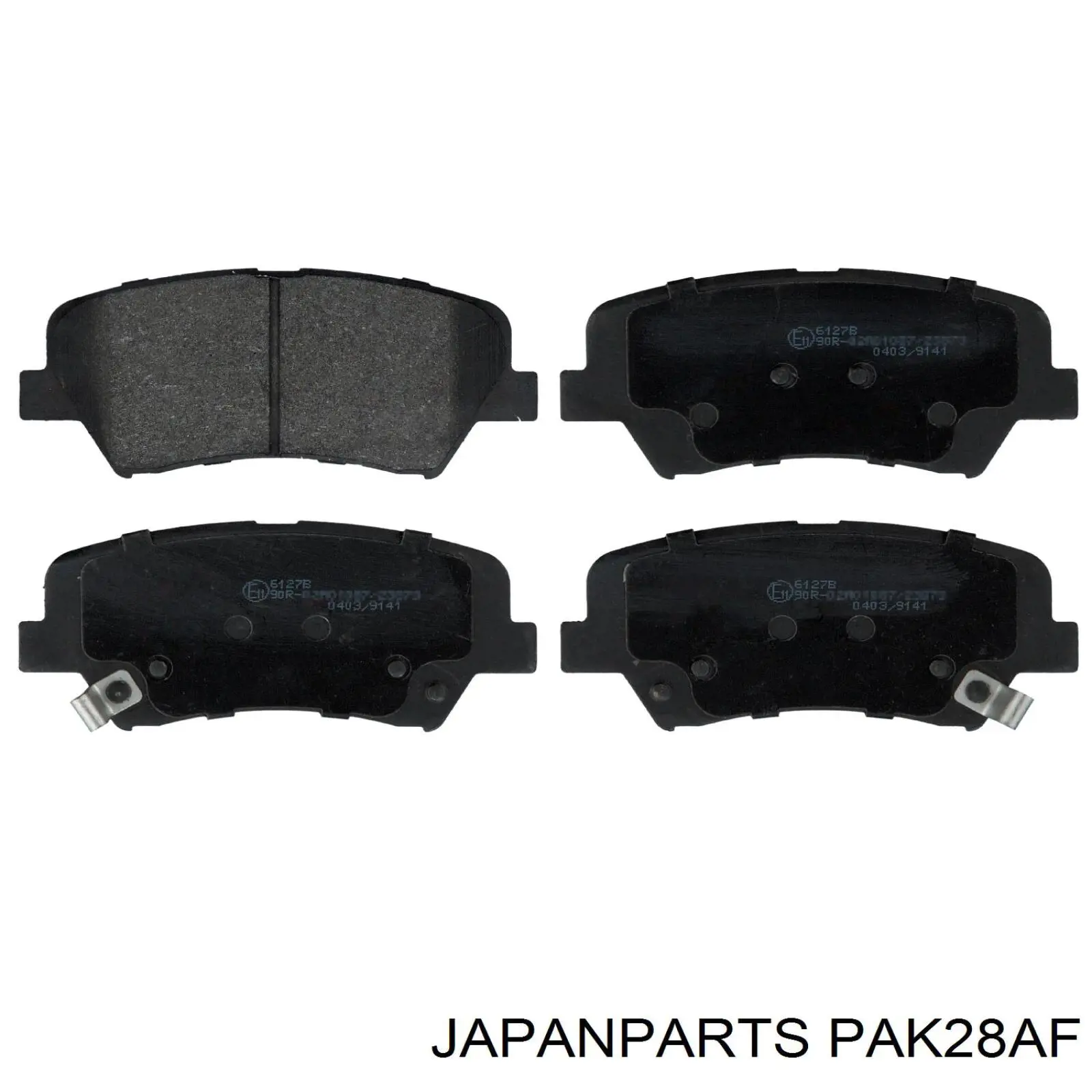 Klocki hamulcowe przednie tarczowe Japan Parts PAK28AF cena, od 98,78 zł