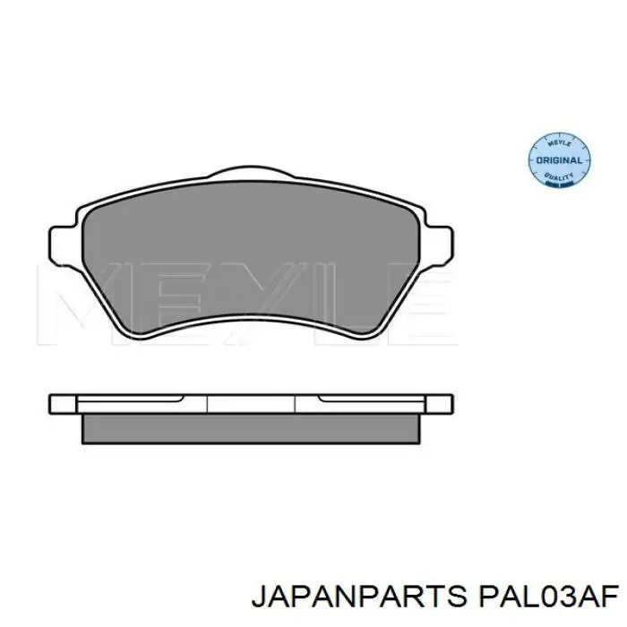 Klocki hamulcowe przednie tarczowe Japan Parts PAL03AF cena, od 30,38 USD