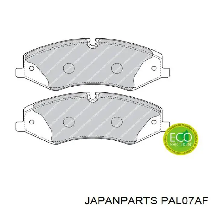 Do koszyka PAL07AF Japan Parts Klocki hamulcowe przednie tarczowe