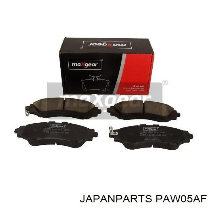 Klocki hamulcowe przednie tarczowe Japan Parts PAW05AF cena, od 24,51 USD