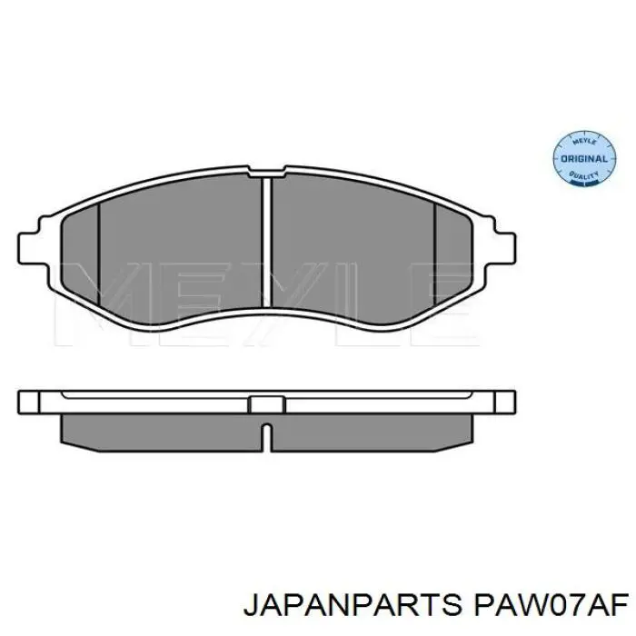 Do koszyka PAW07AF Japan Parts Klocki hamulcowe przednie tarczowe