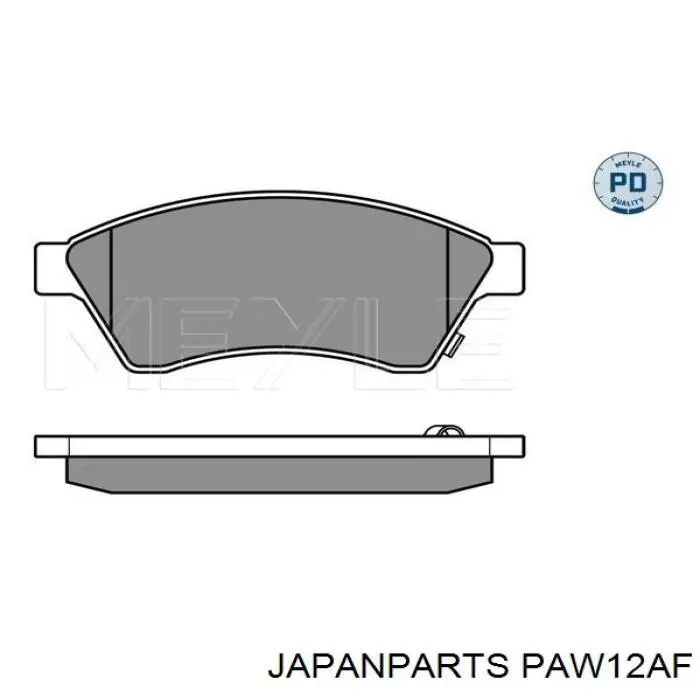 Klocki hamulcowe przednie tarczowe Japan Parts PAW12AF cena, od 22,60 USD