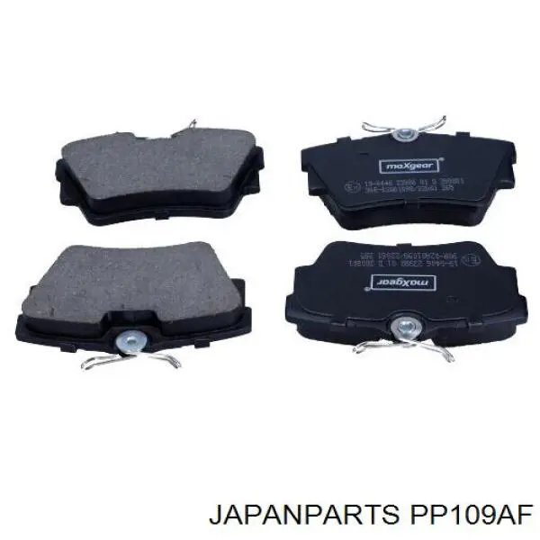 Okładziny (klocki) do hamulców tarczowych tylne Japan Parts PP109AF cena, od 22,60 USD