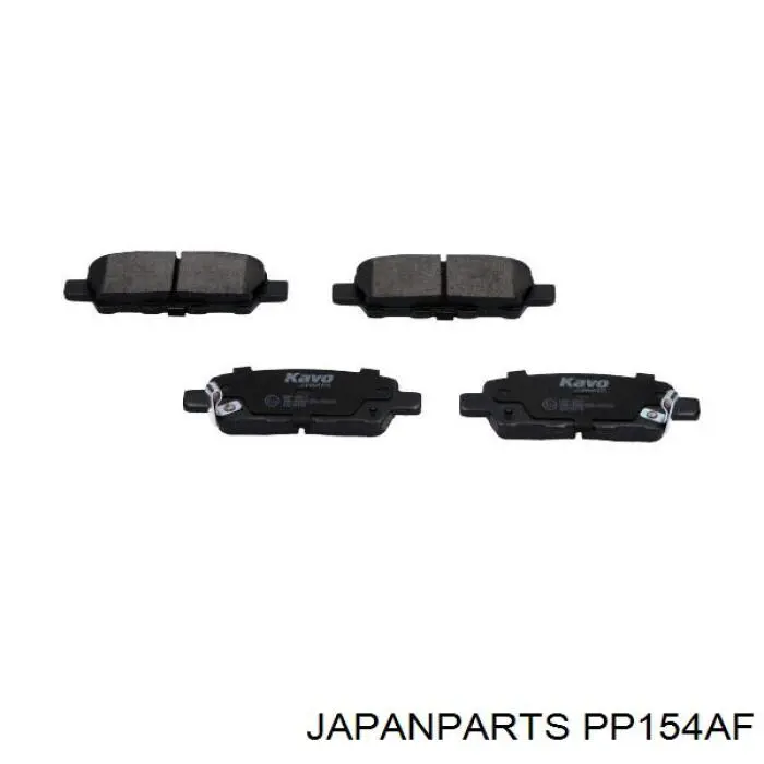 Okładziny (klocki) do hamulców tarczowych tylne Japan Parts PP154AF cena, od 20,92 USD