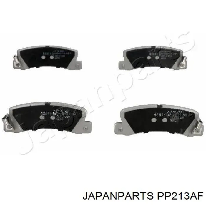 Okładziny (klocki) do hamulców tarczowych tylne Japan Parts PP213AF cena, od 20,83 USD