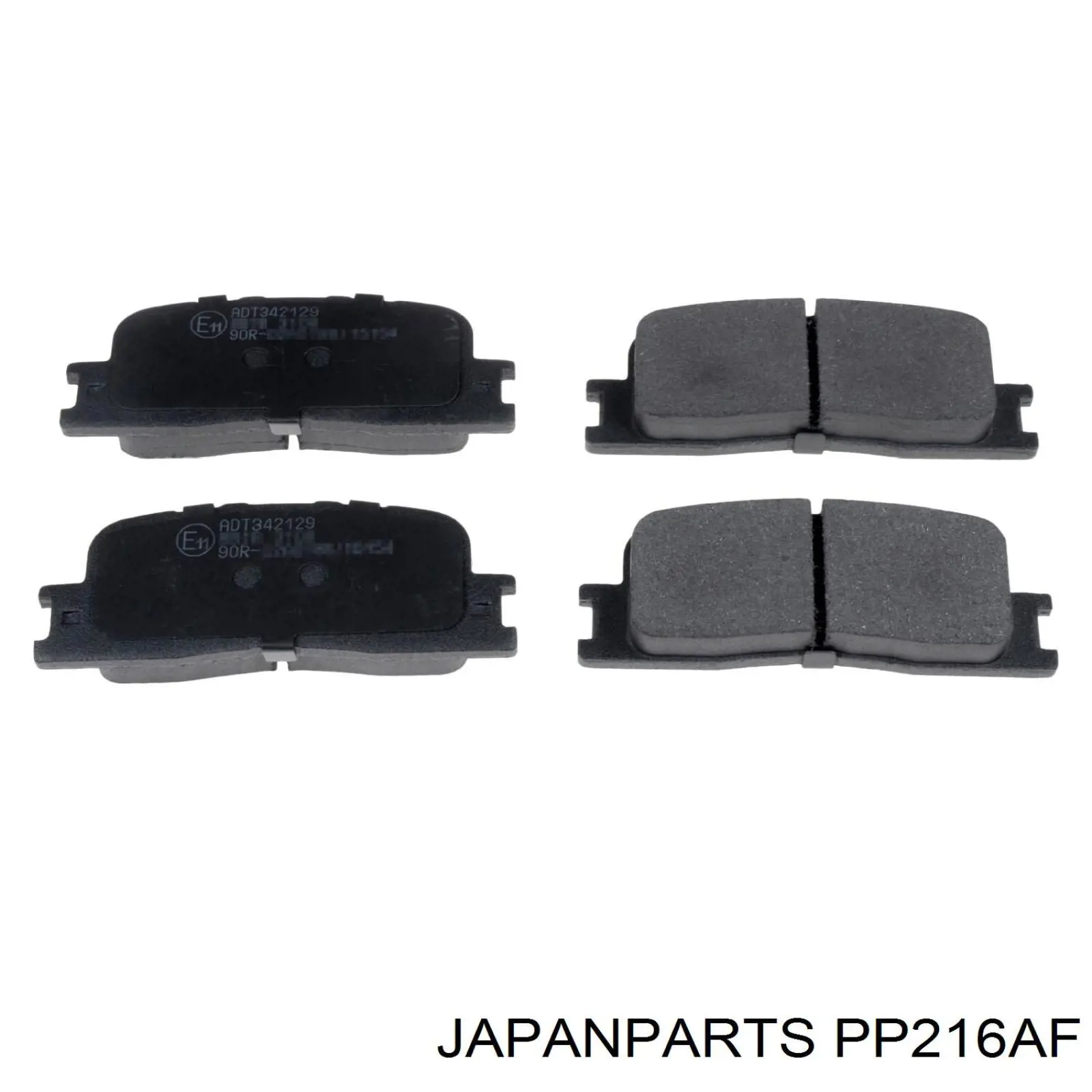 Okładziny (klocki) do hamulców tarczowych tylne Japan Parts PP216AF cena, od 17,01 USD