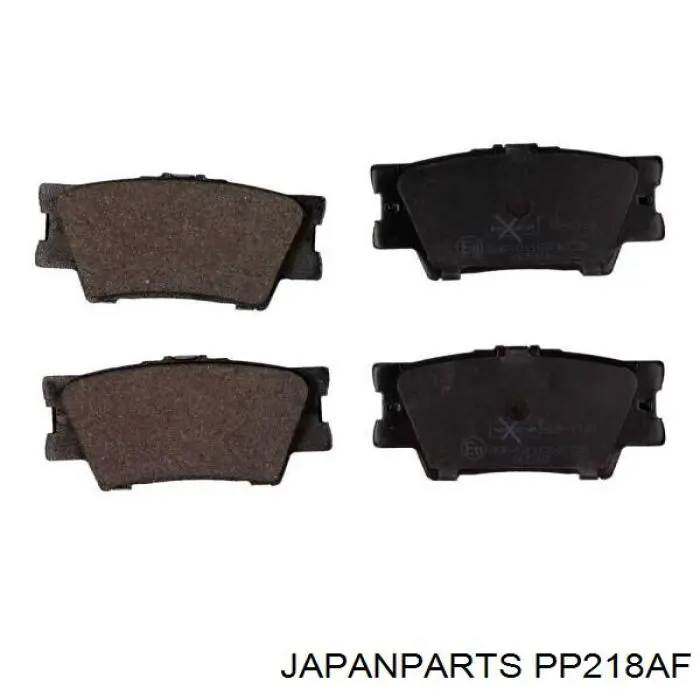 Do koszyka PP218AF Japan Parts Okładziny (klocki) do hamulców tarczowych tylne