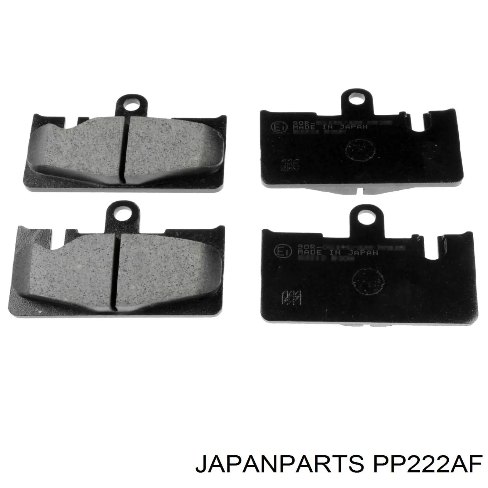 PP222AF Japan Parts Okładziny (klocki) do hamulców tarczowych tylne