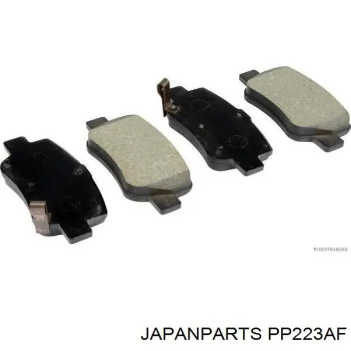 Okładziny (klocki) do hamulców tarczowych tylne Japan Parts PP223AF cena, od 24,19 USD