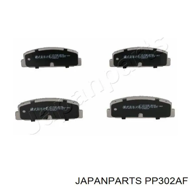 Okładziny (klocki) do hamulców tarczowych tylne Japan Parts PP302AF cena, od 70,27 zł