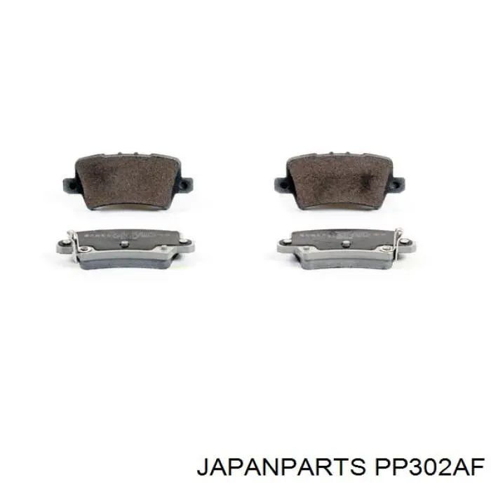 Do koszyka PP302AF Japan Parts Okładziny (klocki) do hamulców tarczowych tylne