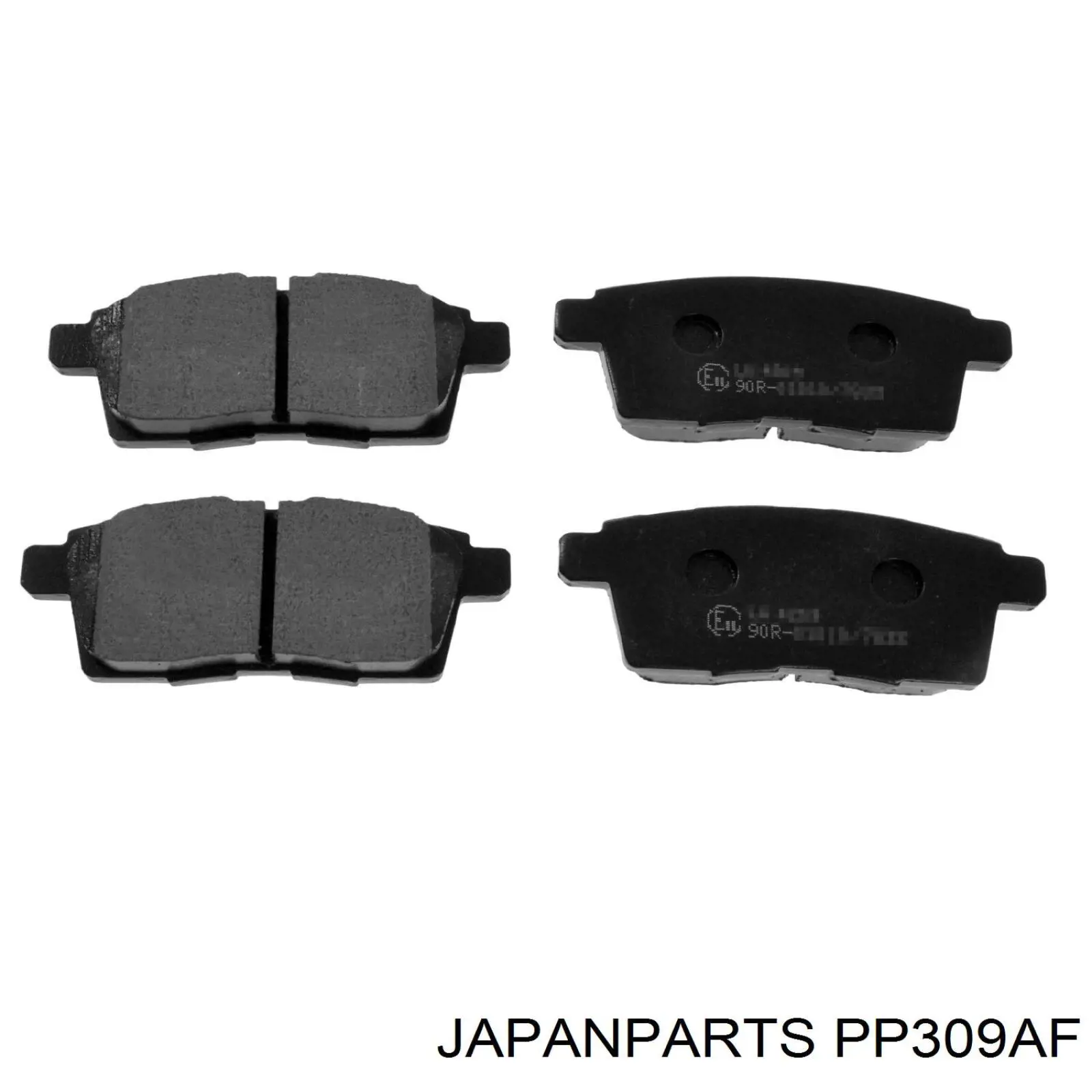 Okładziny (klocki) do hamulców tarczowych tylne Japan Parts PP309AF cena, od 15,38 USD