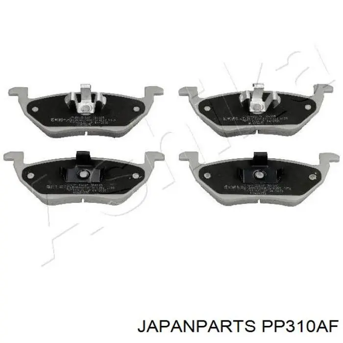 Okładziny (klocki) do hamulców tarczowych tylne Japan Parts PP310AF cena, od 37,62 USD