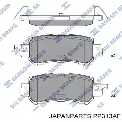Do koszyka PP313AF Japan Parts Okładziny (klocki) do hamulców tarczowych tylne