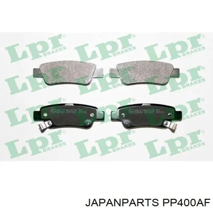 Okładziny (klocki) do hamulców tarczowych tylne Japan Parts PP400AF cena, od 17,12 USD