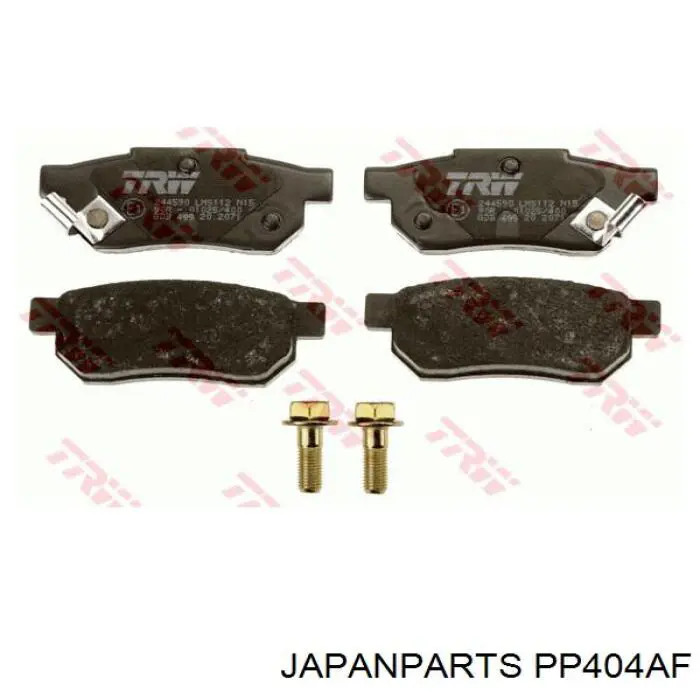 Okładziny (klocki) do hamulców tarczowych tylne Japan Parts PP404AF cena, od 19,12 USD