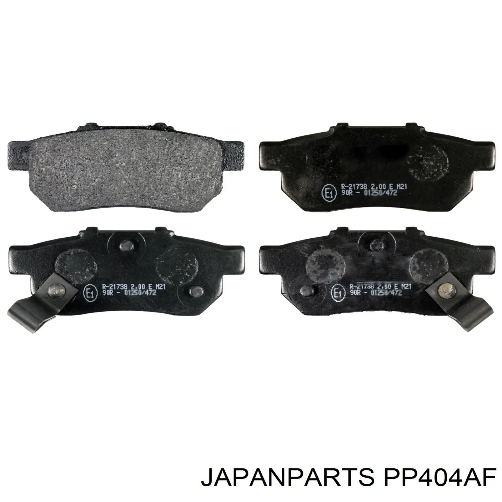 Do koszyka PP404AF Japan Parts Okładziny (klocki) do hamulców tarczowych tylne