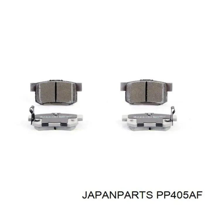 Okładziny (klocki) do hamulców tarczowych tylne Japan Parts PP405AF cena, od 17,03 USD