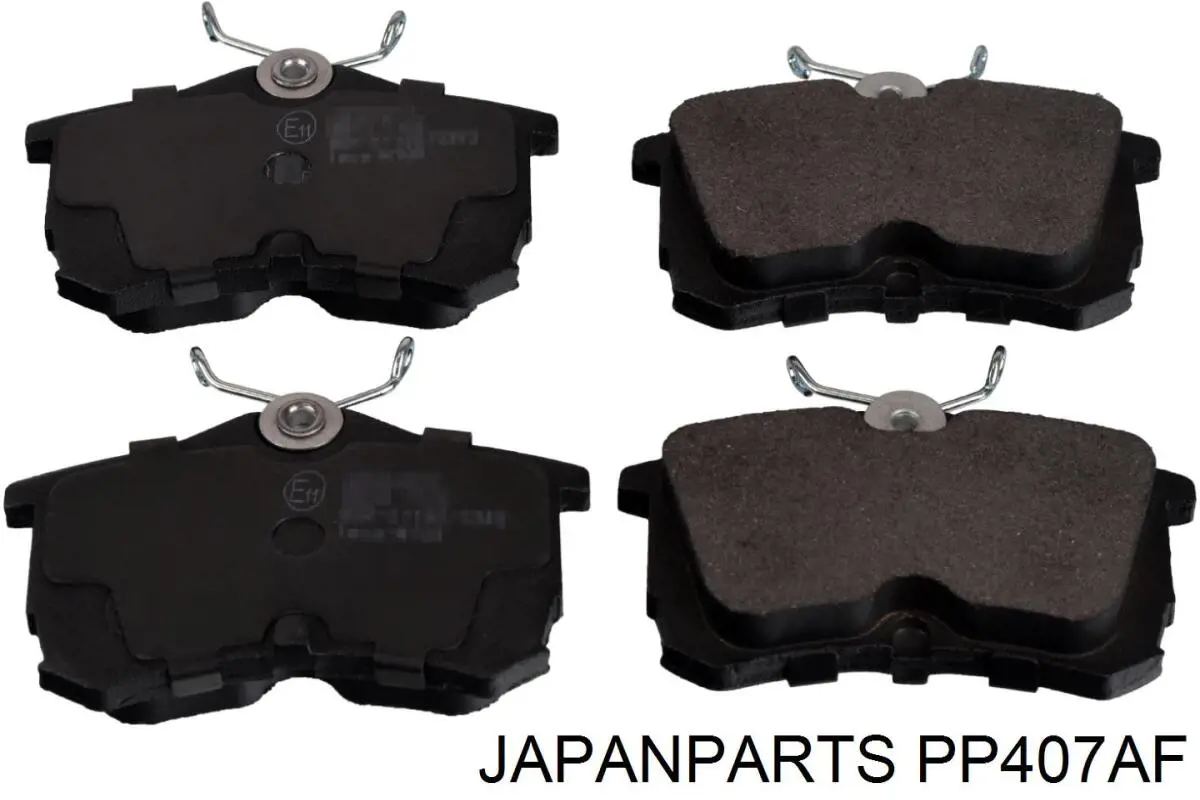 Okładziny (klocki) do hamulców tarczowych tylne Japan Parts PP407AF cena, od 23,72 USD