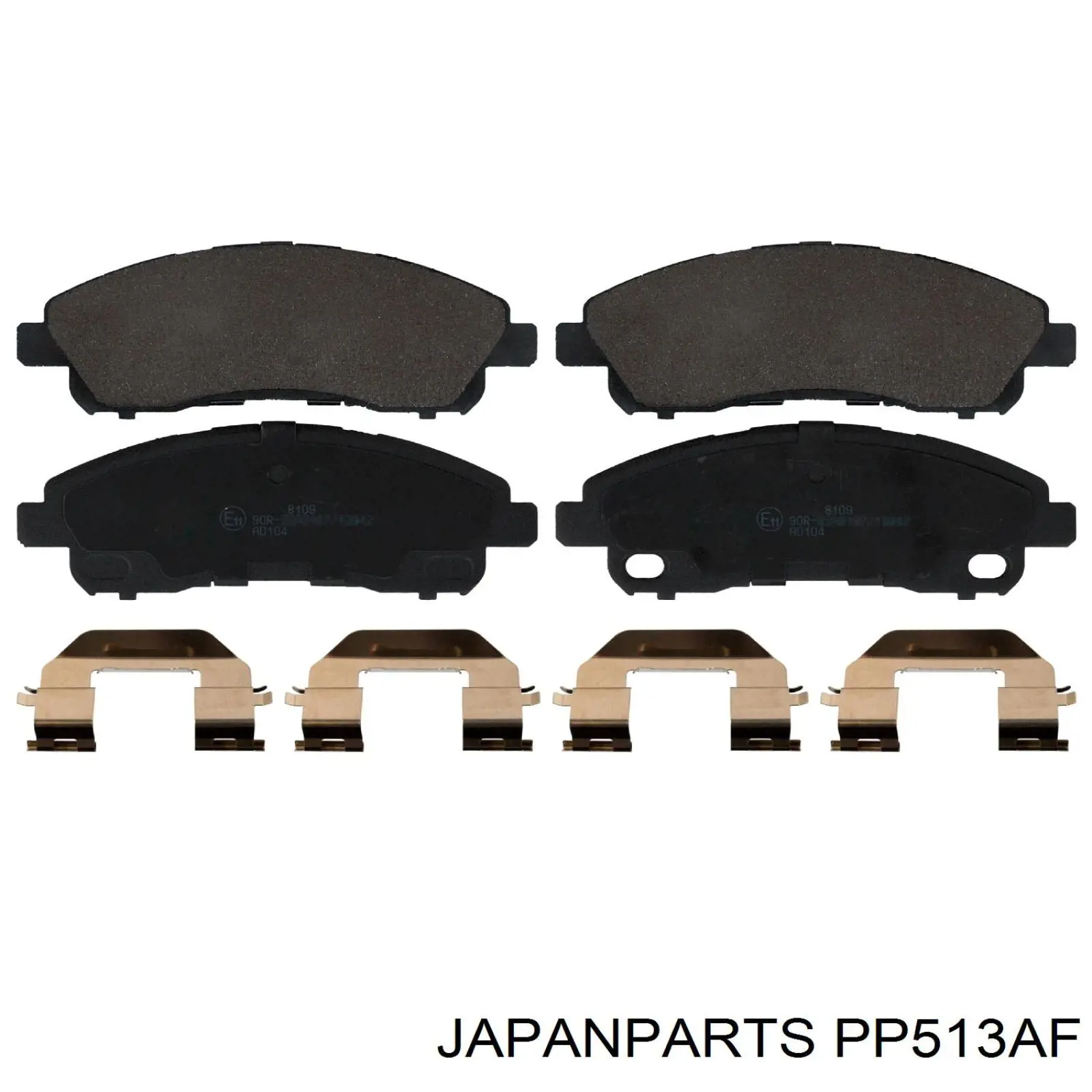 Klocki hamulcowe przednie tarczowe Japan Parts PP513AF cena, od 48,13 USD