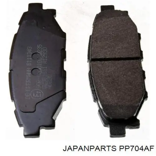 Okładziny (klocki) do hamulców tarczowych tylne Japan Parts PP704AF cena, od 20,08 USD