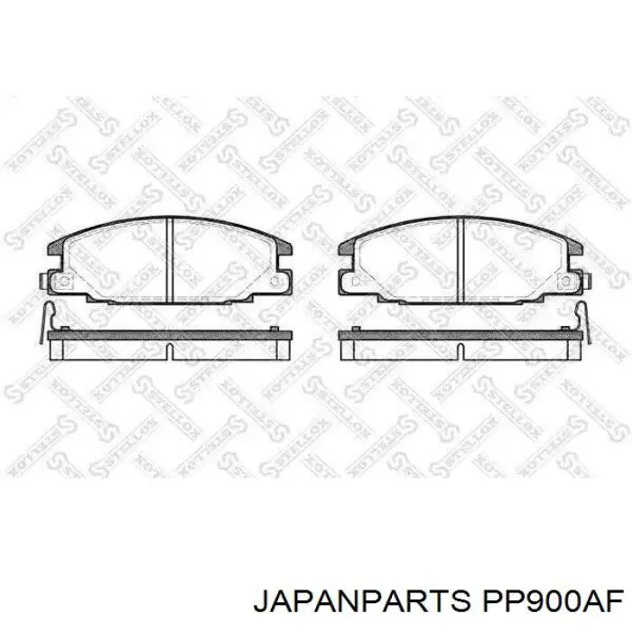 Okładziny (klocki) do hamulców tarczowych tylne Japan Parts PP900AF cena, od 31,61 USD