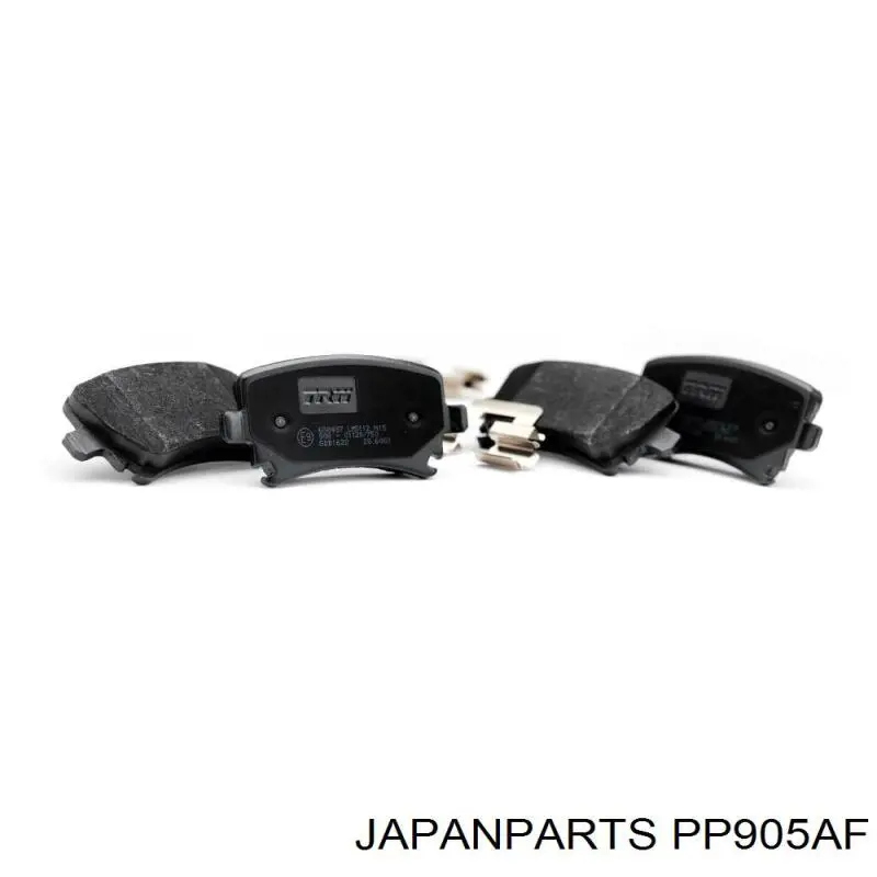 Do koszyka PP905AF Japan Parts Okładziny (klocki) do hamulców tarczowych tylne