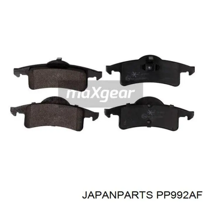 Do koszyka PP992AF Japan Parts Okładziny (klocki) do hamulców tarczowych tylne
