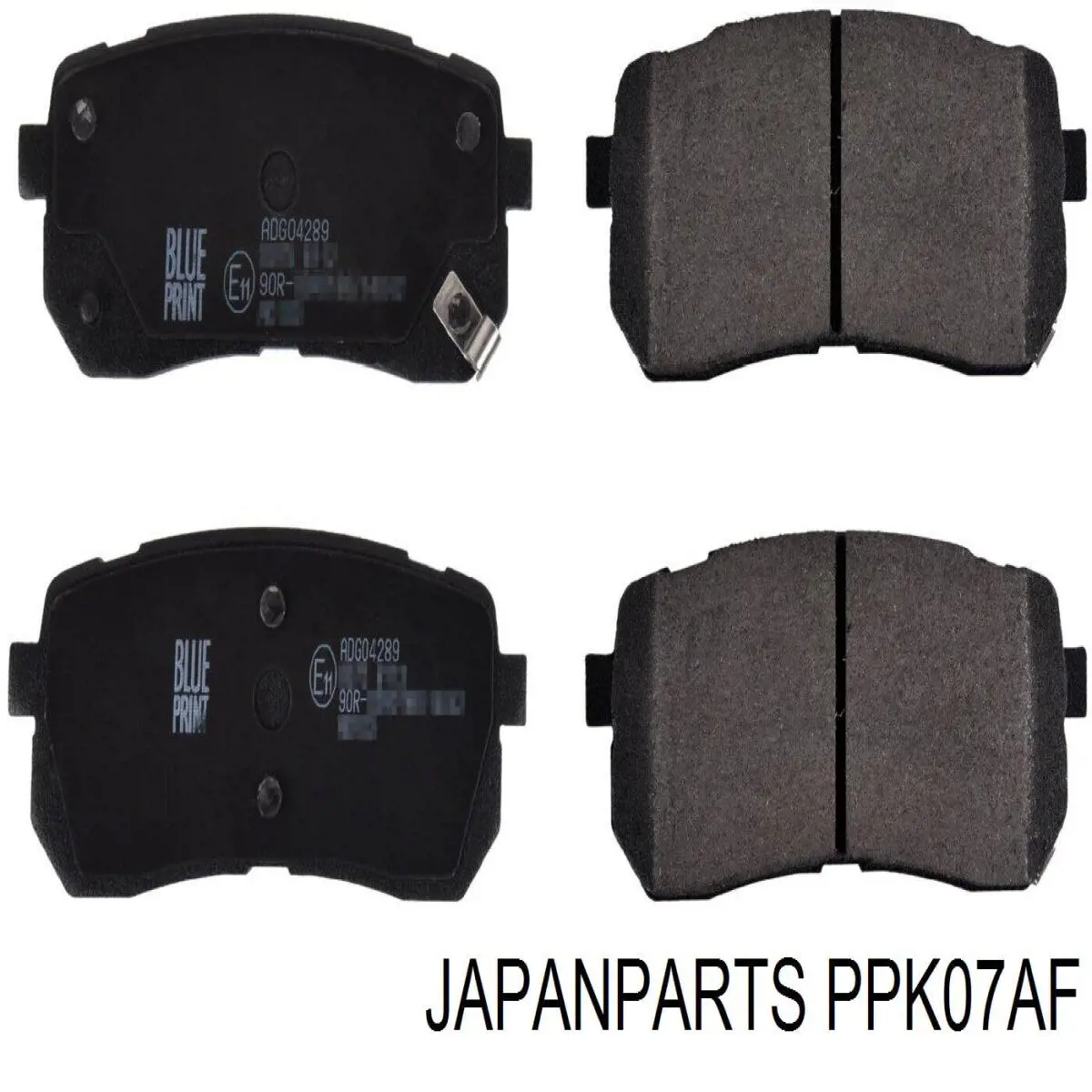 Okładziny (klocki) do hamulców tarczowych tylne Japan Parts PPK07AF cena, od 25,45 USD