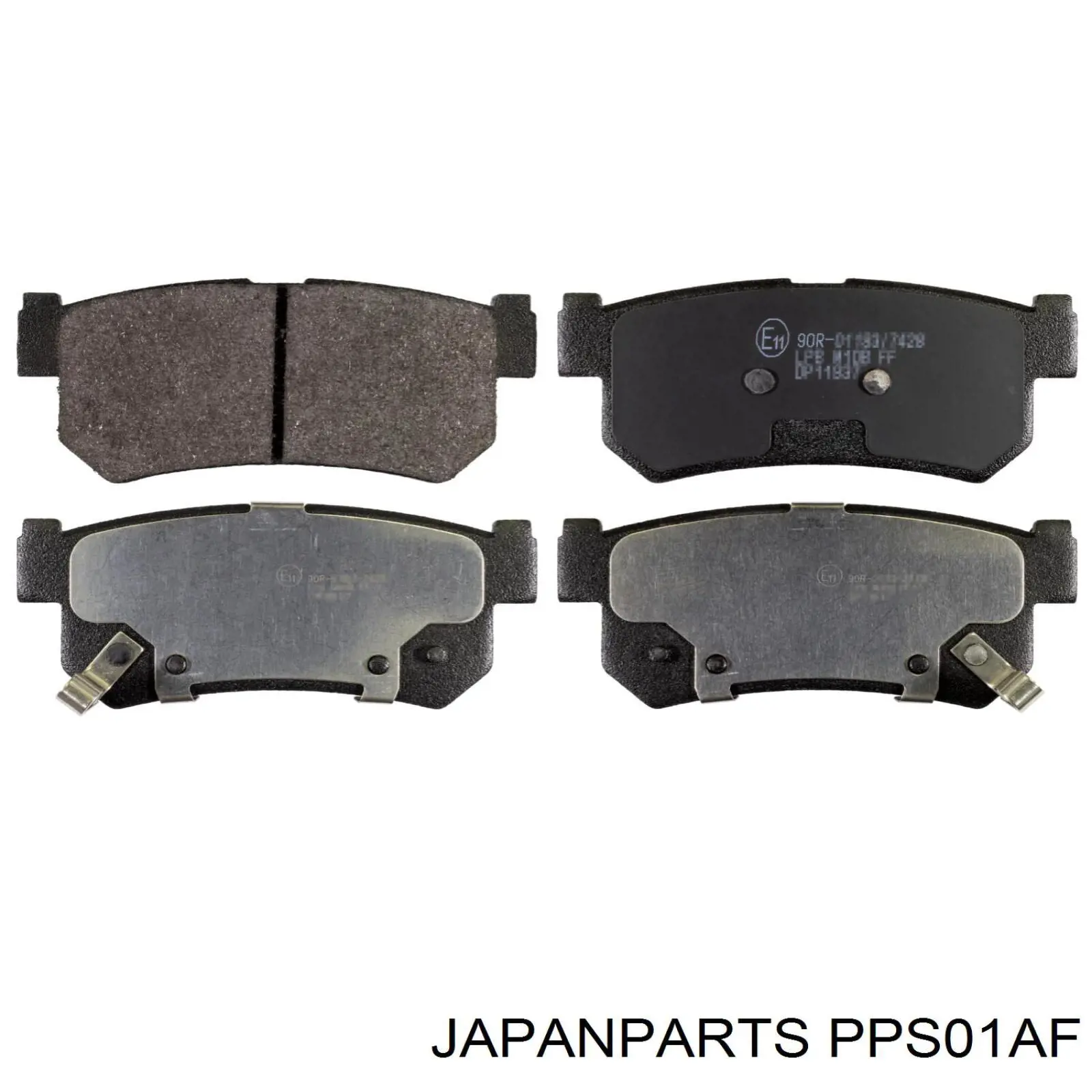 Okładziny (klocki) do hamulców tarczowych tylne Japan Parts PPS01AF cena, od 23,52 USD