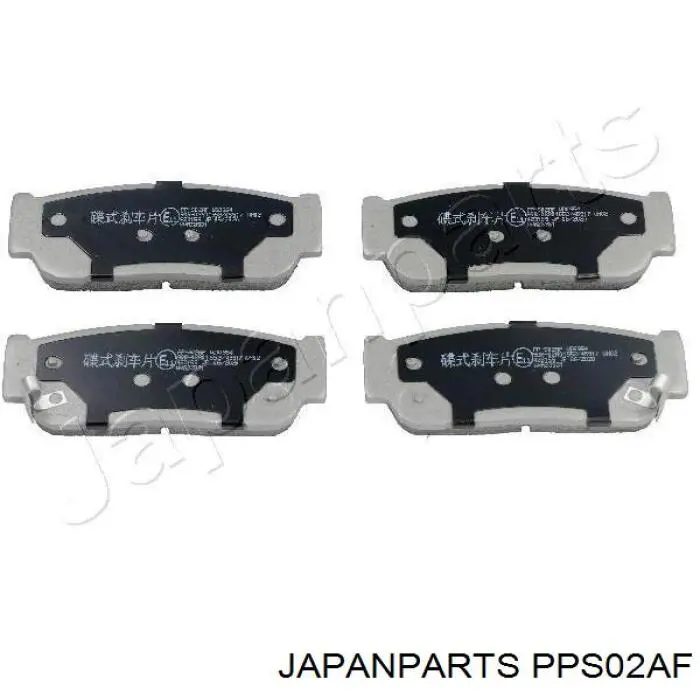 Okładziny (klocki) do hamulców tarczowych tylne Japan Parts PPS02AF cena, od 25,23 USD