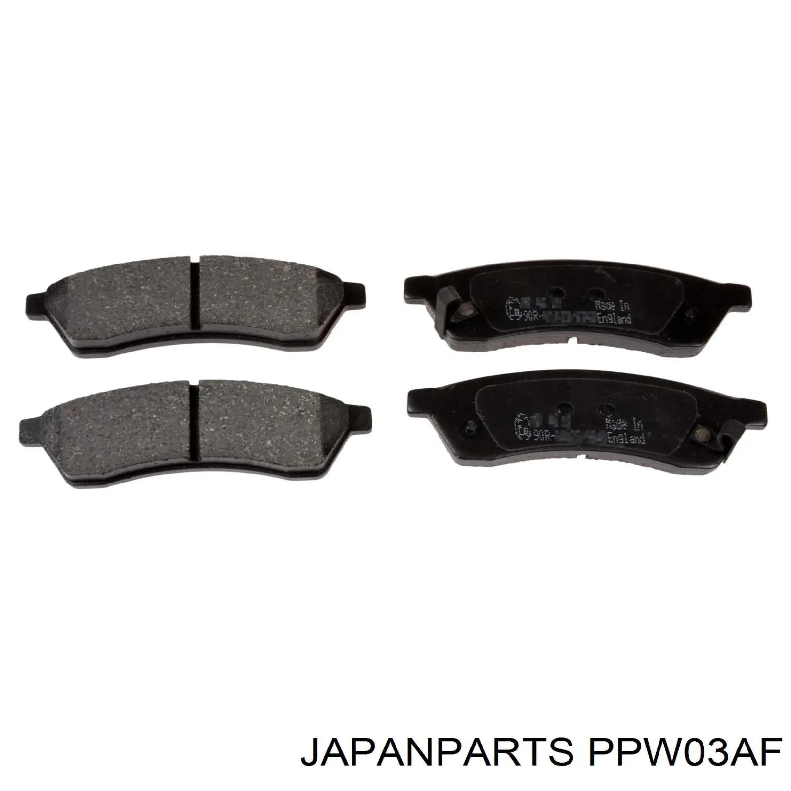 Okładziny (klocki) do hamulców tarczowych tylne Japan Parts PPW03AF cena, od 22,07 USD