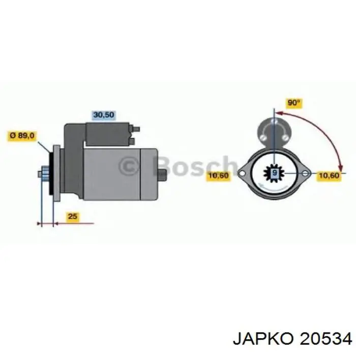 Do koszyka 20534 Japko Filtr powietrza