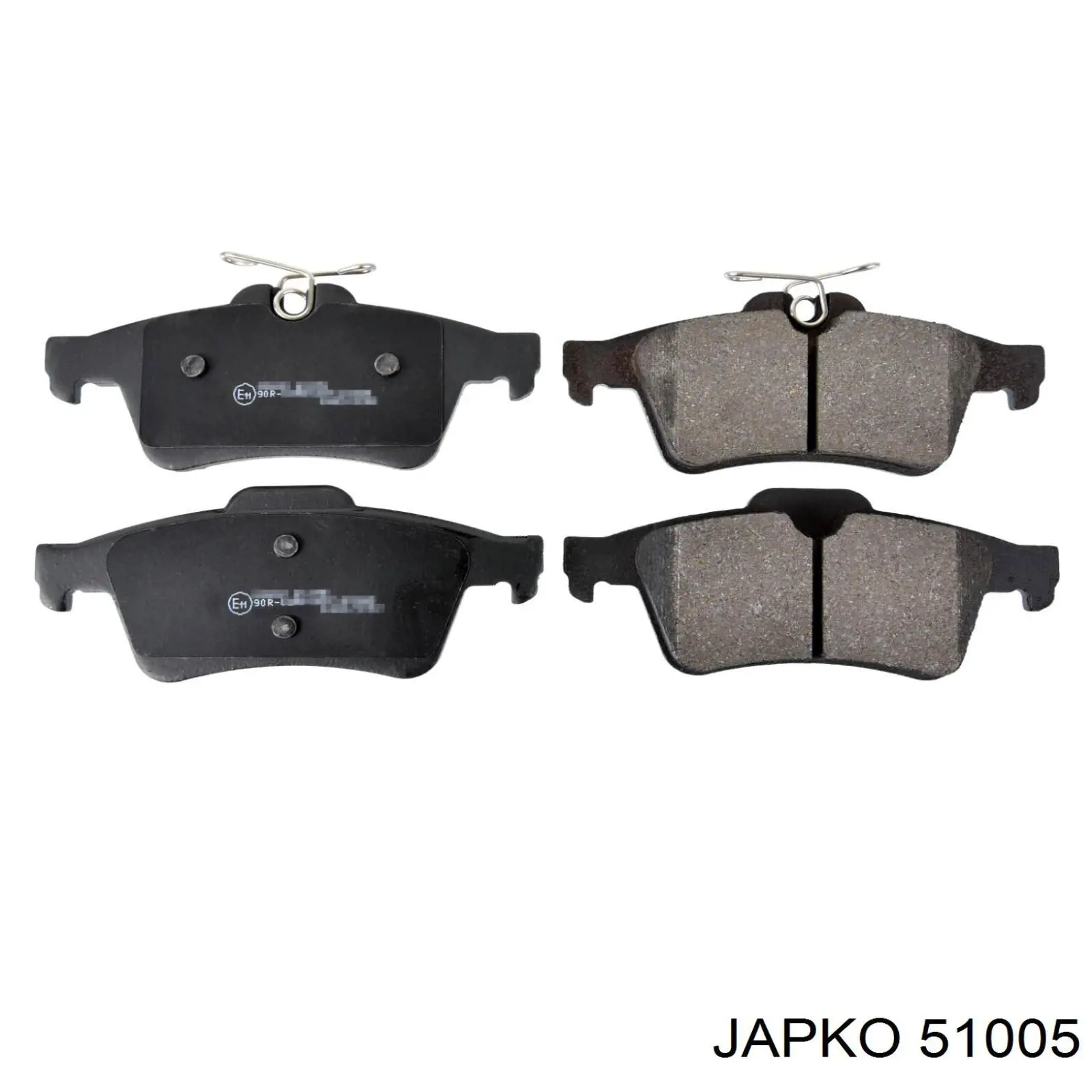 Okładziny (klocki) do hamulców tarczowych tylne Japko 51005 cena, od 22,54 USD