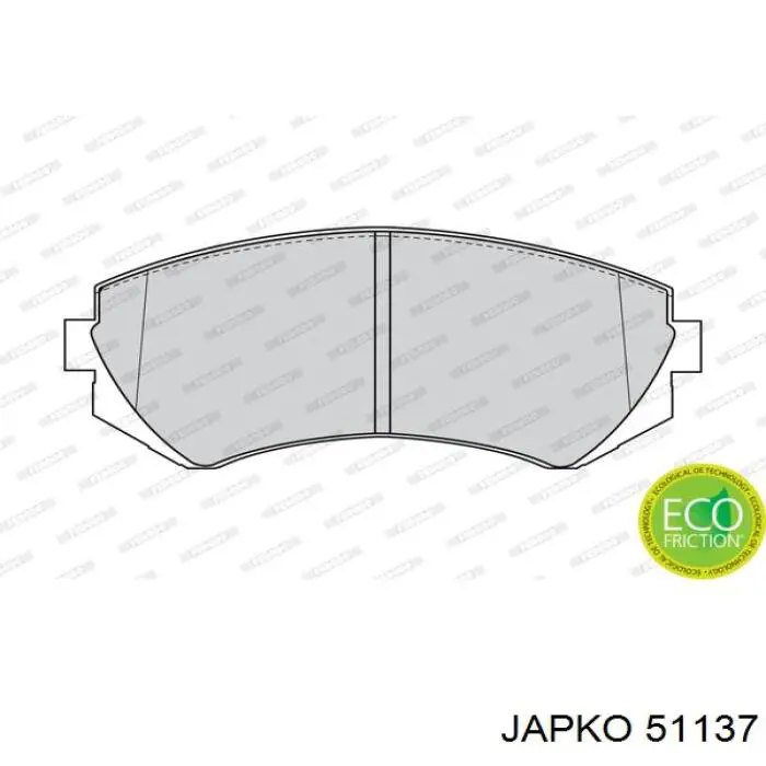 Do koszyka 51137 Japko Klocki hamulcowe przednie tarczowe