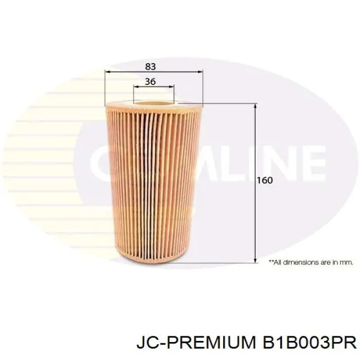 B1B003PR JC Premium Filtr oleju