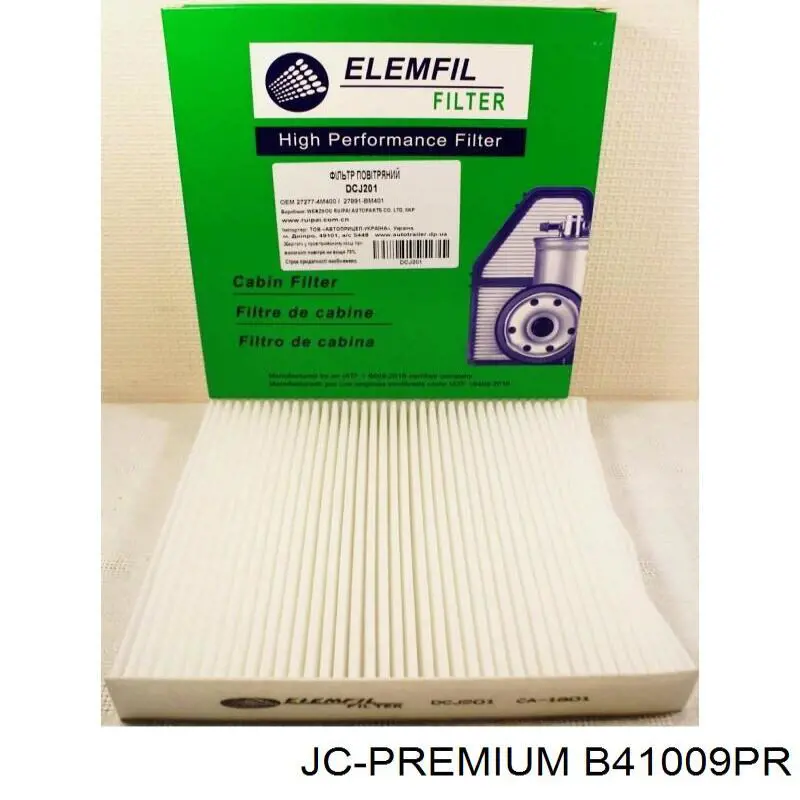 Do koszyka B41009PR JC Premium Filtr kabiny