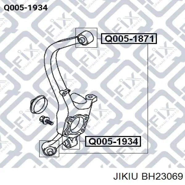 BH23069 Jikiu Silentblock czopu tylnego