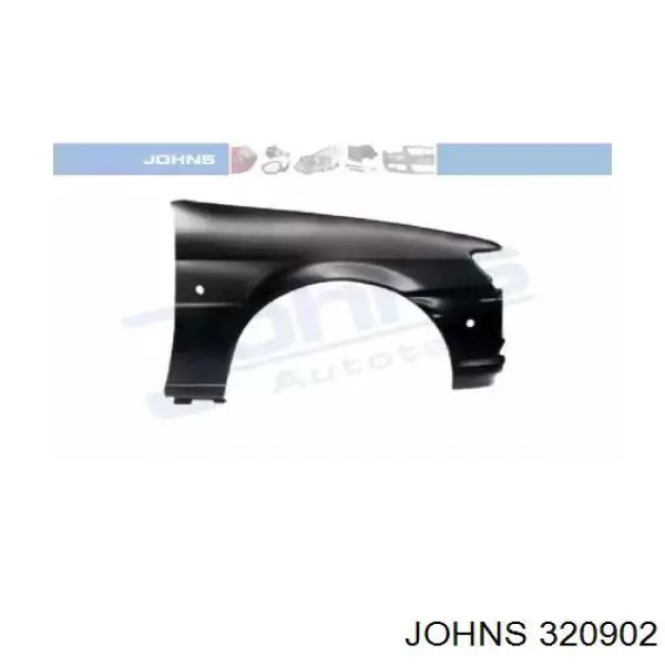 Błotnik przedni prawy Ford Fiesta Mk3 hatchback (GFJ) (1989 - 1995) cena, od 127,93 USD