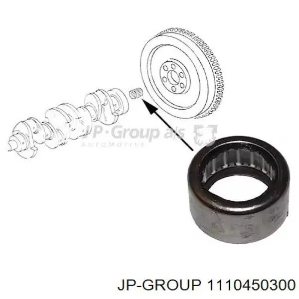 Łożysko wyciskowe (oporowe) wału sprzęgłowego JP Group 1110450300 cena, od 5,42 USD