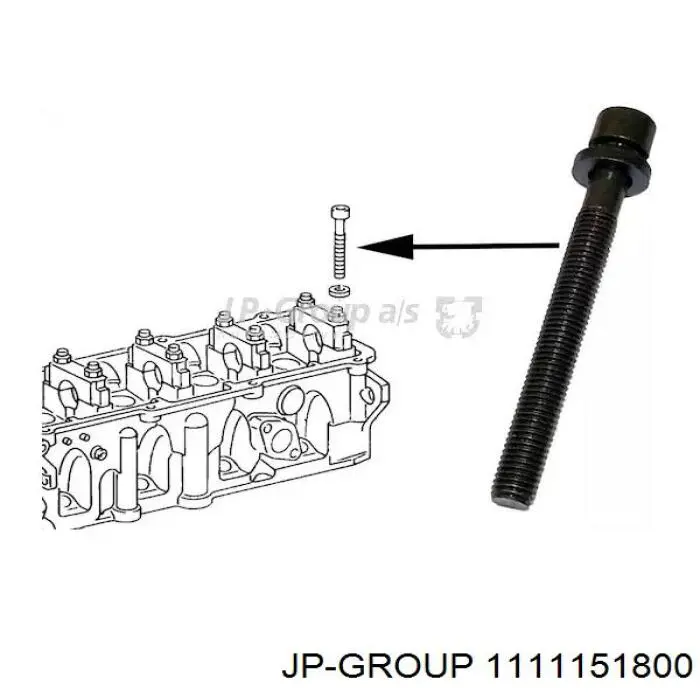Śruba głowicy cylindrów JP Group 1111151800 cena, od 2,20 USD