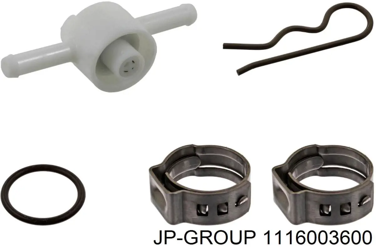 Zawór zwrotny filtra paliwa JP Group 1116003600 cena, od 9,74 USD