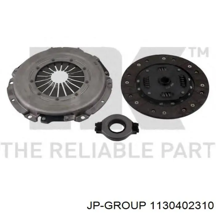 Zestaw sprzęgła (3 części) JP Group 1130402310 cena, od 119,33 USD