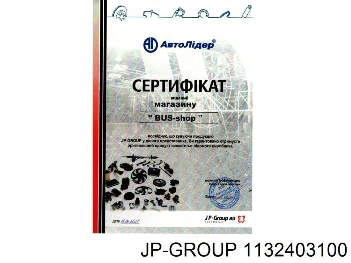 Do koszyka 1132403100 JP Group Poduszka (podpora) silnika lewa (silentblock)